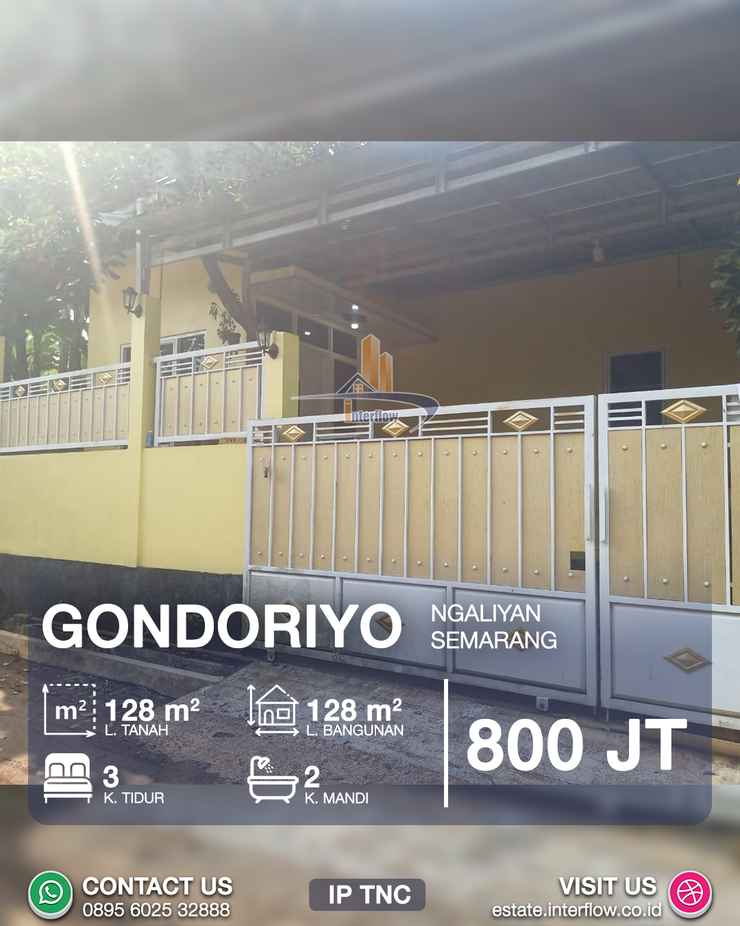 Dijual Rumah Siap Huni di Gondoriyo Ngaliyan Semarang
