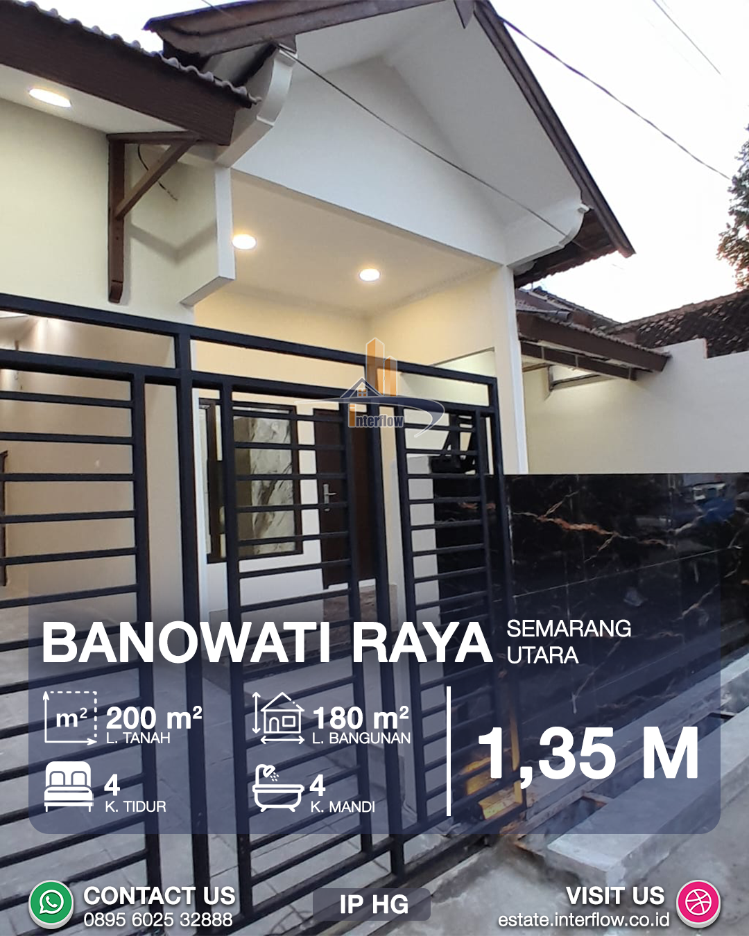 Rumah siap huni luas di Banowati Raya Semarang Utara