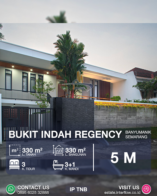 Dijual Rumah Mewah Full Furnish di Bukit Indah Regency Banyumanik Semarang